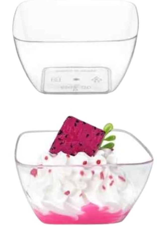 The 6-piece square bowl set is an ideal choice for serving desserts and appetizers with a modern and elegant touch. - Image 2